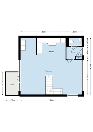 Floorplan - Franciscusberg 64, 4611 MZ Bergen op Zoom